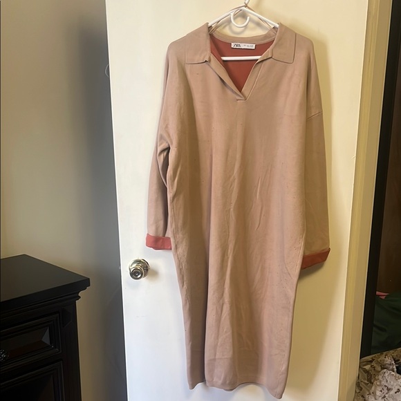 Women's Tan Dress - Picture 4 of 7